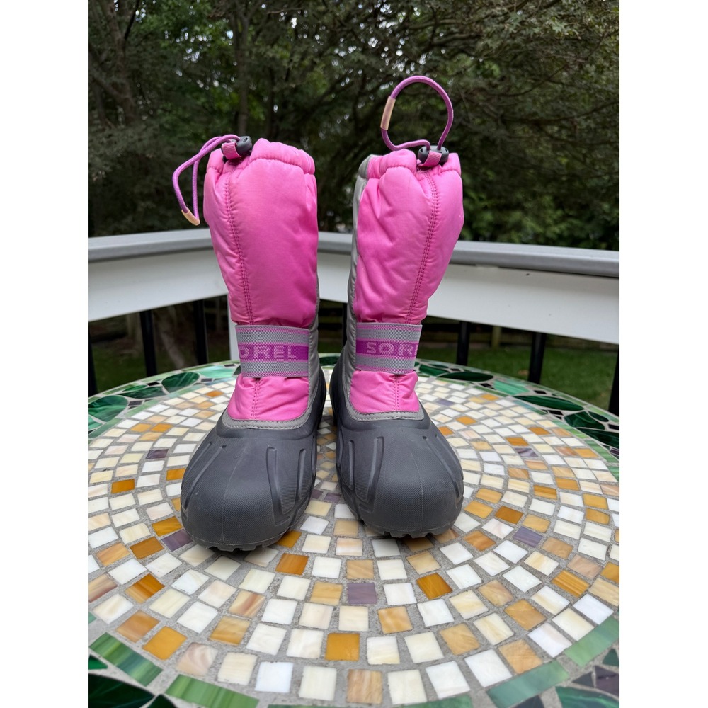 Sorel Snow Boots Size 7 Yoot Pac Nylon Pink Grey Winter Waterproof Gorpcore